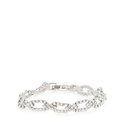 Van Peterson 925 Sterling silver pearl stretch charm bracelet