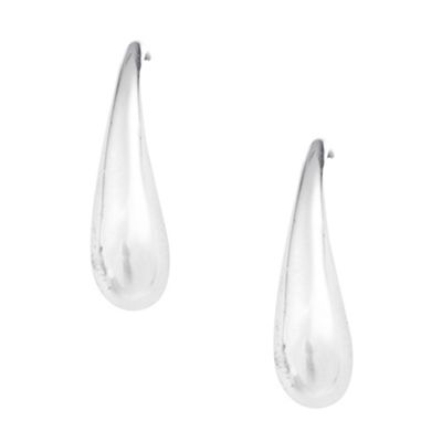 Sterling silver curved earrings