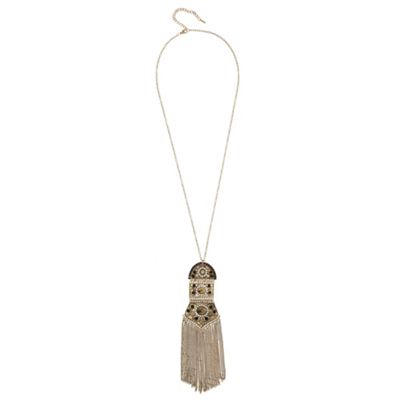 Gold hinged pendant necklace                                                                                                    