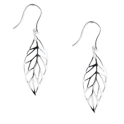 Van Peterson 925 Sterling Silver Cut Out Leaf Drop Earrings