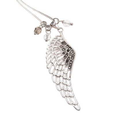 Van Peterson 925 Sterling Silver Angel Wing Cluster Pendant