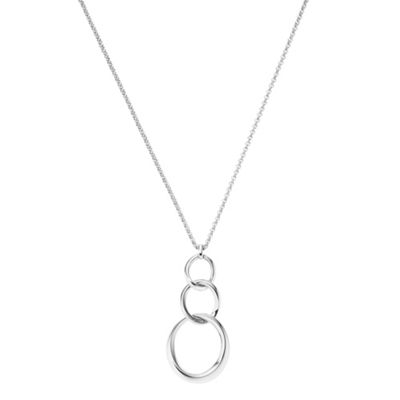 Silver coloured new organic pendant