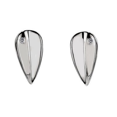 Hot Diamonds Sterling silver Echo teardrop stud