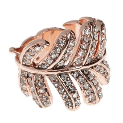 Light pink leaf ring