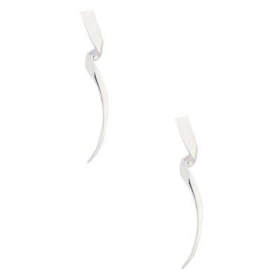 Vicenza Sterling silver twist drop earrings