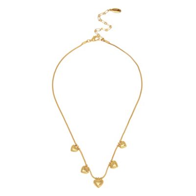 Gold heart charm necklace                                                                                                       