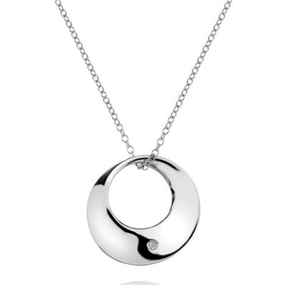 Small Circle Pendant Silver                                                                                                     