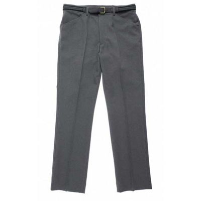 Grey Pleat Front Trousers  and  Belt
