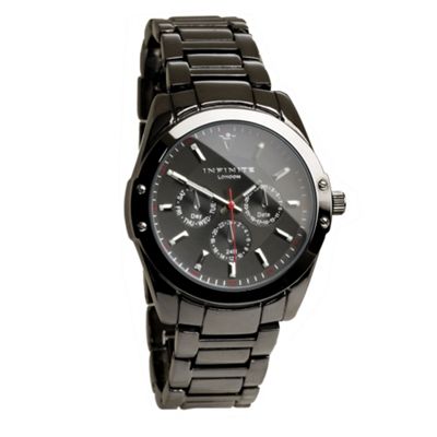 Dark grey multi dial watch