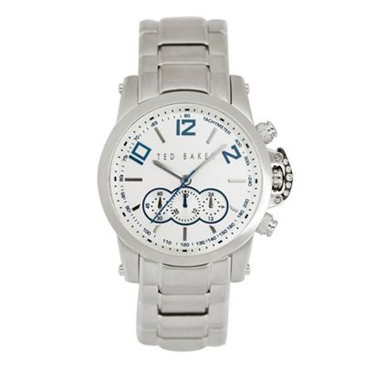 Ted Baker Stainless steel chronograph dial bracelet strap