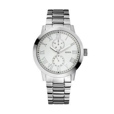 Guess by marciano Silver coloured white multi dial bracelet strap