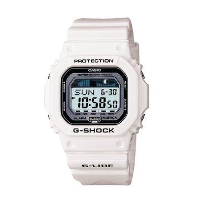 Casio White square digital dial watch