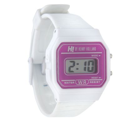 digital watch women. Womens white digital watch