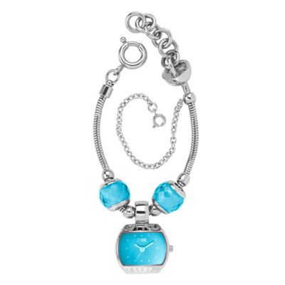 Ladies turquoise DIY bead watch