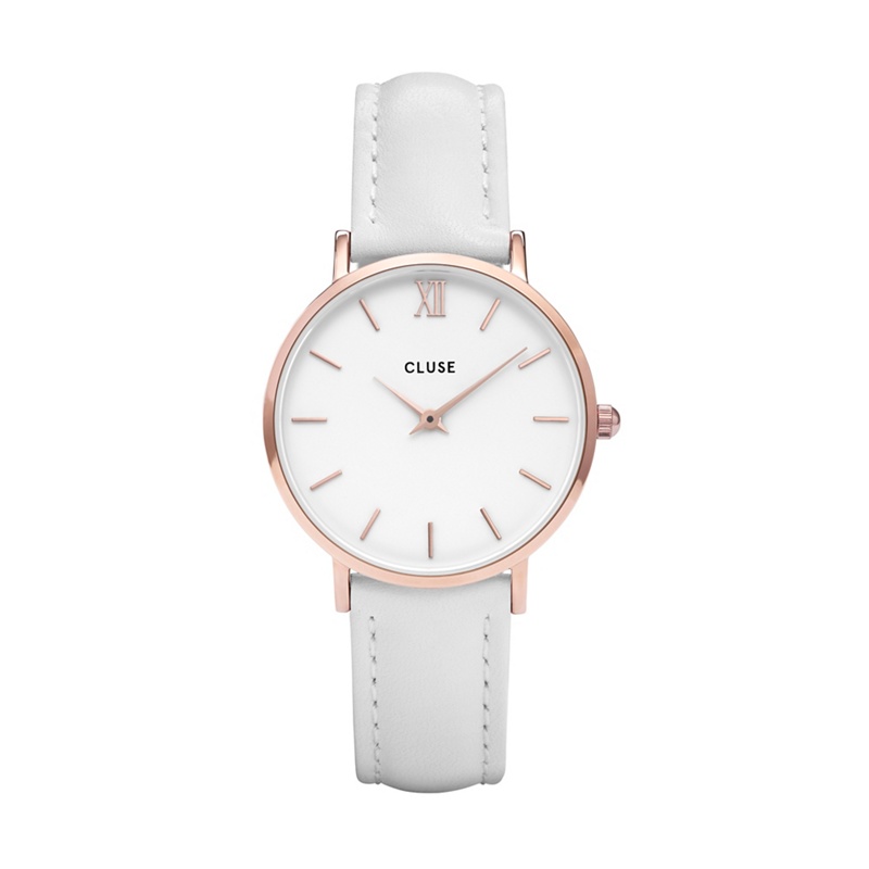 Cluse - Ladies White 'Minuit' Analogue Leather Strap Watch Cl30056 Review