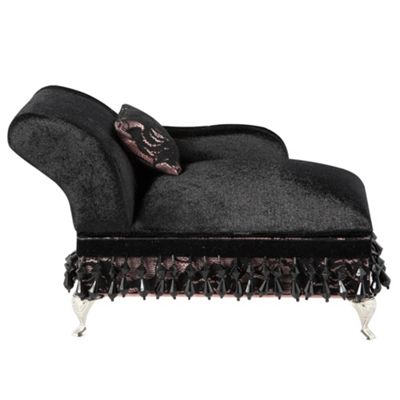 Black chaise longue jewellery box