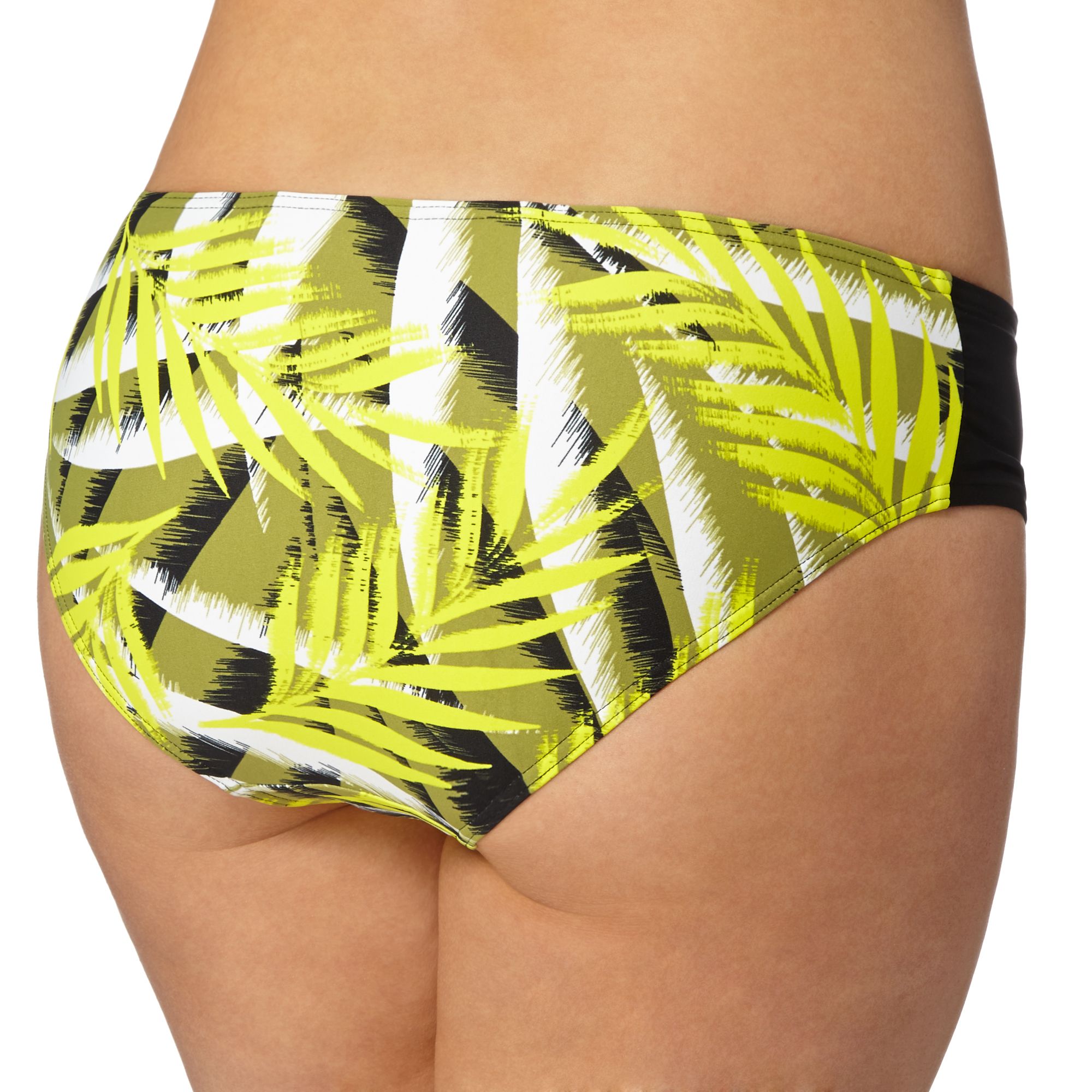 Dd+ Womens Yellow Palm Print Bikini Bottoms From Debenhams eBay