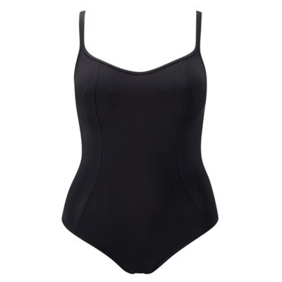 Panache Black cut out back swimsuit