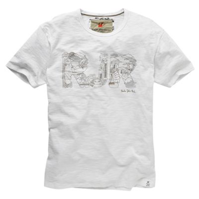 White logo mens t-shirt