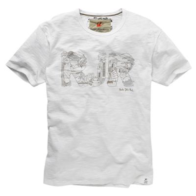 White logo mens t-shirt