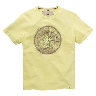 Yellow music print t-shirt
