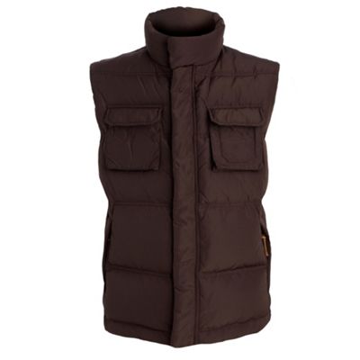 Brown four pocket gilet