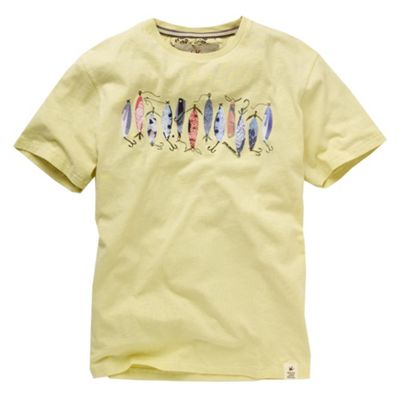 Yellow fishing lures t-shirt