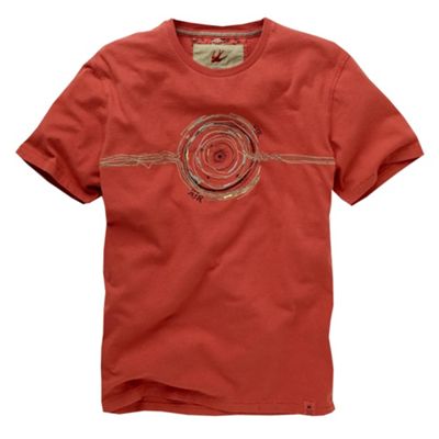 Orange planets print t-shirt