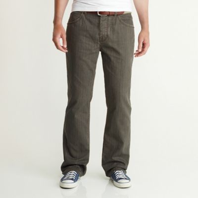 Brown coloured regular fit jeans