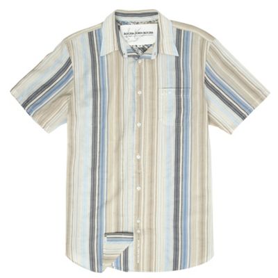Rocha.John Rocha Blue striped short-sleeve shirt