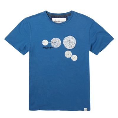 Blue crop circles t-shirt