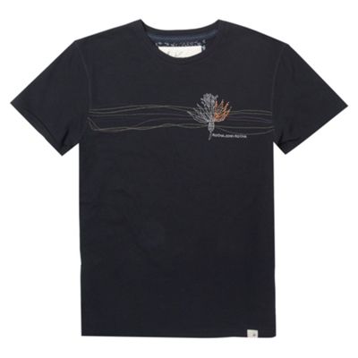 Rocha.John Rocha Blue thistle embroidered t-shirt