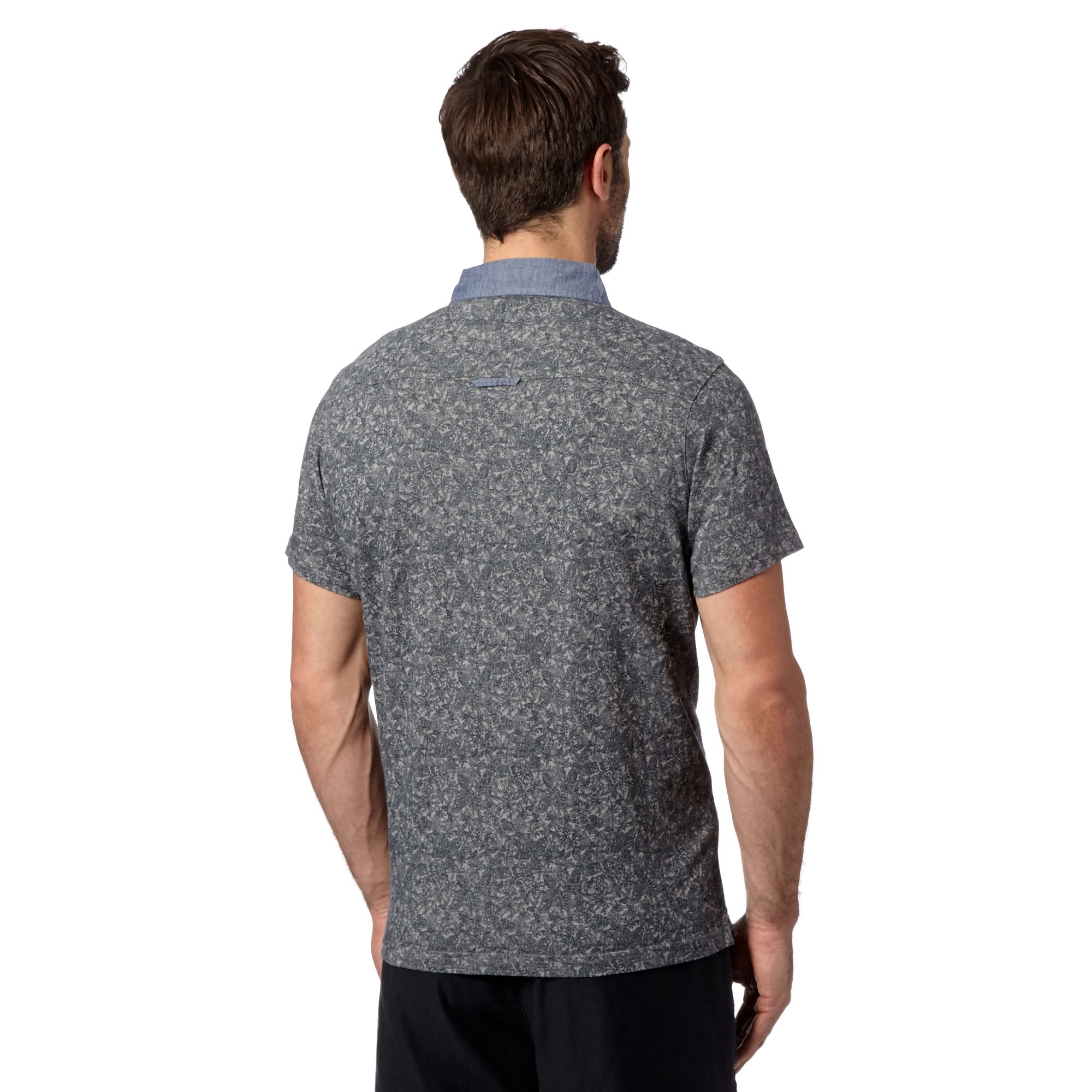 Rjr.John Rocha Mens Designer Grey Floral Polo Shirt From Debenhams eBay