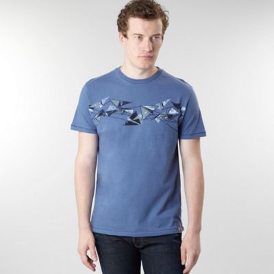 Mid blue planes design t-shirt