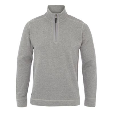 Light grey zip neck sweat top