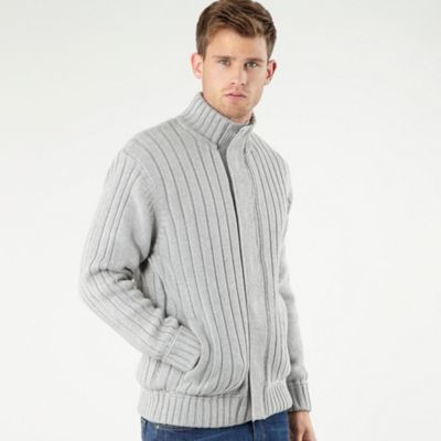 Light grey borg lined jumper