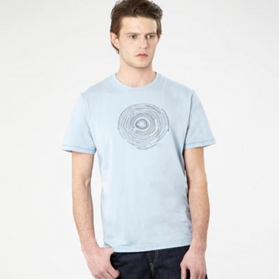 Rocha.John Rocha Pale blue embroidered circle t-shirt