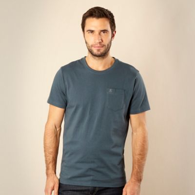Big and tall dark turquoise pocket t-shirt
