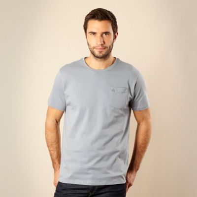 Big and tall pale blue pocket t-shirt