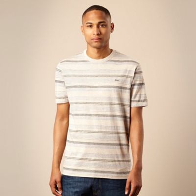 Natural sketched striped t-shirt