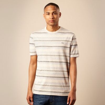 Rocha.John Rocha Natural sketched striped t-shirt