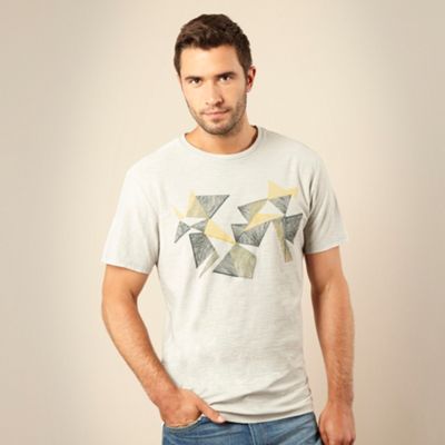 Rocha.John Rocha Pale grey origami t-shirt