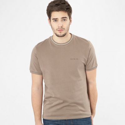 Rocha.John Rocha Light brown trim detail t-shirt