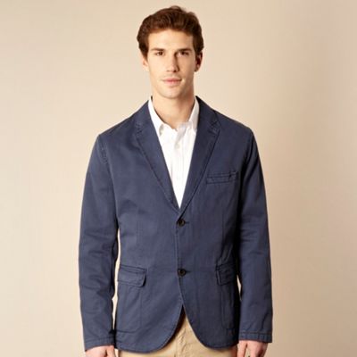 Big and tall blue tailored lightweight jacket                                                                                   