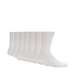 debenhams basics pack of seven white cotton blend socks Â£ 7 00 price ...