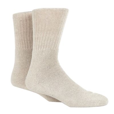 Beige 2 pack casual boot socks                                                                                                  