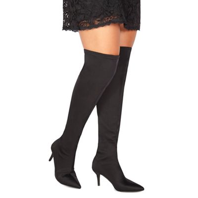faith leather knee high boots