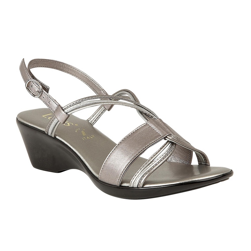 Lotus - Dark Grey 'Carrara' Mid Wedge Heel Slingbacks Review