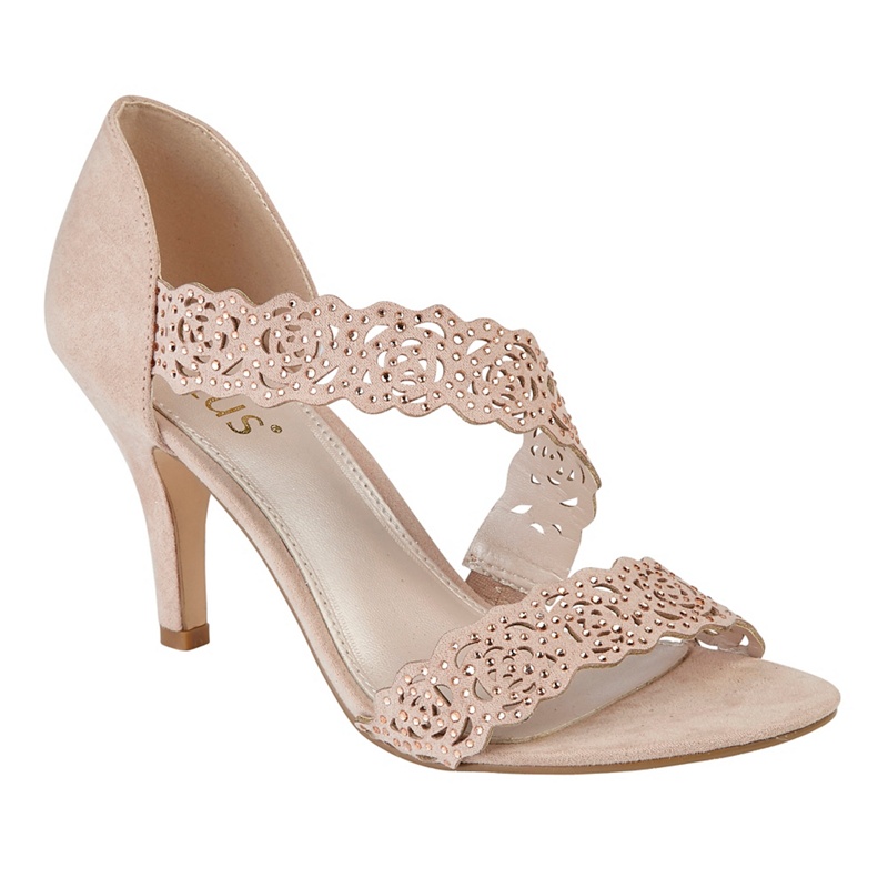 Lotus - Natural Diamante 'Cattleya' High Stiletto Heel Peep Toe Sandals Review