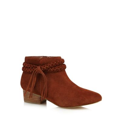 faith tan ankle boots